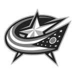 Black and White Columbus Blue Jackets Logo